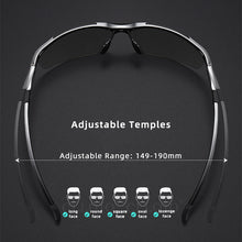 Load image into Gallery viewer, CLLOIO  Aluminum Polarized Photochromic Sunglasses Men Rimless Day Night Driving Glasses Anti-Glare Chameleon Eyewear