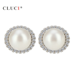 925 Sterling Silver gorgeous Stud Earrings for Women Elegant Fine Pearl Earing Jewelry Gift Bijoux Brincos 8 colors