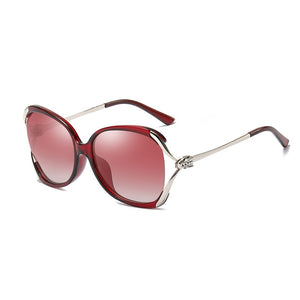 COASION Brand Designer Large Frame Butterfly Sunglasses Women Polarized Elegant Lady Sun Glasses Retro Shades for Women CA1245