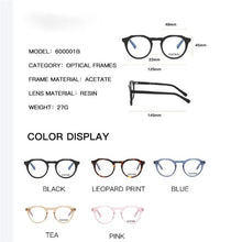 Load image into Gallery viewer, Anti Blue Light Blocking Glasses Frame for Men Acetate Optical Myopia Glasses Antiblue Gaming Computer Glasses Women