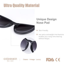 Load image into Gallery viewer, COLOSSEIN Cateye Women Sunglasses Mirror Leopard Sunglasses Men Round Frame Vintage Sun Glasses Ultralight Designer Glass UV400