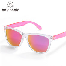 Load image into Gallery viewer, COLOSSEIN Sunglasses For Women Gradient Colorful Lens Glasses Classic Retro Eyewear Transparent Frame UV400 Sunglasses Men