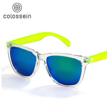 Load image into Gallery viewer, COLOSSEIN Sunglasses For Women Gradient Colorful Lens Glasses Classic Retro Eyewear Transparent Frame UV400 Sunglasses Men