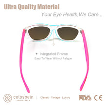 Load image into Gallery viewer, COLOSSEIN Sunglasses For Women Gradient Colorful Lens Glasses Classic Retro Eyewear Transparent Frame UV400 Sunglasses Men