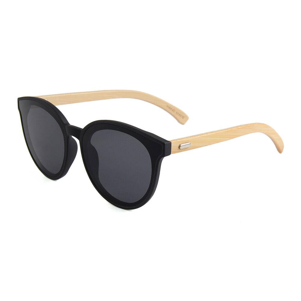 CONCHEN Bamboo Sunglasses Women Wood Metal Hinge Sunglasses Men Glasses trendy One Piece UV400 Lens Lunettes