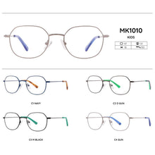 Load image into Gallery viewer, COOL KIDS Child Metal Glasses Frames Anti-blue Kids Eye Glasses Frame Round Glasses for Boys and Girls Myopia Optical LensMK1010