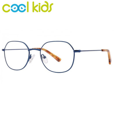 COOL KIDS Child Metal Glasses Frames Anti-blue Kids Eye Glasses Frame Round Glasses for Boys and Girls Myopia Optical LensMK1010