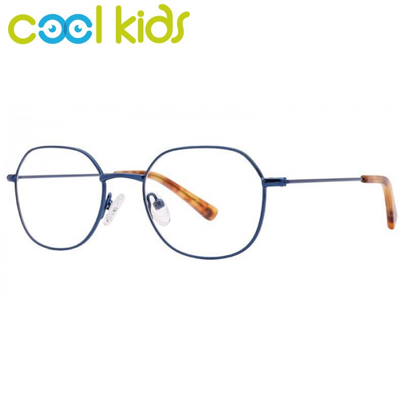 COOL KIDS Child Metal Glasses Frames Anti-blue Kids Eye Glasses Frame Round Glasses for Boys and Girls Myopia Optical LensMK1010