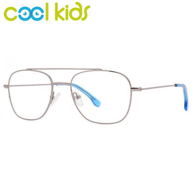 COOL KIDS Child Metal Glasses Frames Aviator Kids Eye Prescription Glasses Frame for Girls Boys Anti-blue Eyeglasses MK1007