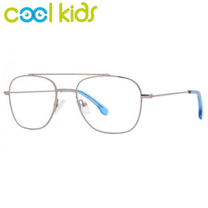 COOL KIDS Child Metal Glasses Frames Aviator Kids Eye Prescription Glasses Frame for Girls Boys Anti-blue Eyeglasses MK1007