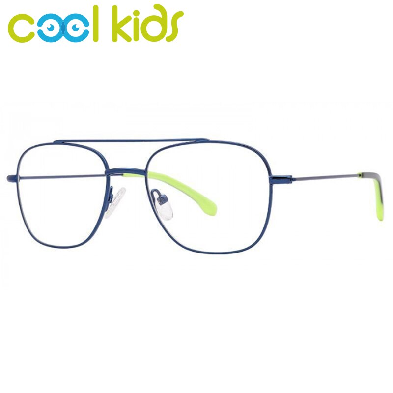 COOL KIDS Child Metal Glasses Frames Aviator Kids Eye Prescription Glasses Frame for Girls Boys Anti-blue Eyeglasses MK1007