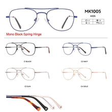 Carica l&#39;immagine nel visualizzatore di Gallery, COOL KIDS Child Metal Optical Glasses Frames Kids Eye Prescription Glasses Frame for Girls Boys Classic Myopia 6-12 Ages MK1005