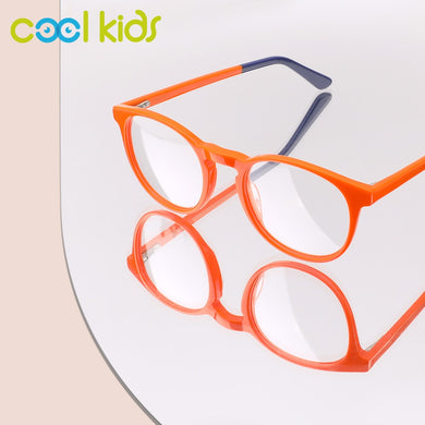 COOL KIDS Eyeglass Frame Oval Simple Optical Child Frame Color-matching Myopia/Reading Glasses Frame Prescription Glasses Frames