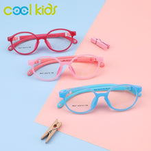 Load image into Gallery viewer, COOL KIDS Kid Glasses age1-3 Flexible Eyewear Spectacle Frame For Girls and boys TR90 Children Eyeglasses Optical Frame Colorful