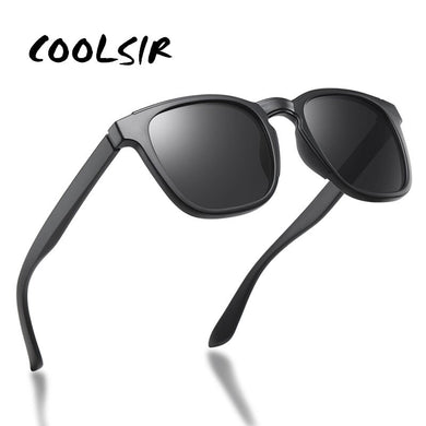 COOLSIR 2023 Polarized Sunglasses Men TR90 Frame Mirror Driving Fishing Sunglasses Male zonnebril heren UV400