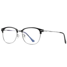 Load image into Gallery viewer, COOLSIR Blue Light Blocking Glasses Anti Blue Light Computer Glasses Metal Frame Vintage Goggles HD Reading Flat Mirror UV400