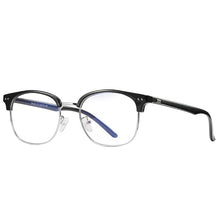 Load image into Gallery viewer, COOLSIR Blue Light Blocking Glasses Anti Blue Light Glasses Metal Frame Computer Goggles HD Reading Flat Mirror UV400