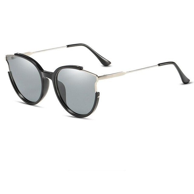 COOLSIR Cat's Eye Sunglasses Female Avant-garde Stylish Polarized UV Tide Lack of Angle Outdoor Glasses