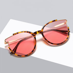 COOLSIR Cat's Eye Sunglasses Female Avant-garde Stylish Polarized UV Tide Lack of Angle Outdoor Glasses
