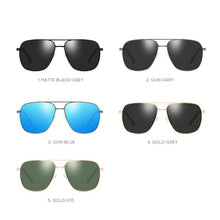 Load image into Gallery viewer, COOLSIR Design Men&#39;s Polarized Sunglasses Women Driving Square Frame Polit Sun Glasses Male UV400 Gafas De Sol For Men