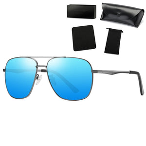 COOLSIR Design Men's Polarized Sunglasses Women Driving Square Frame Polit Sun Glasses Male UV400 Gafas De Sol For Men