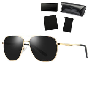 COOLSIR Design Men's Polarized Sunglasses Women Driving Square Frame Polit Sun Glasses Male UV400 Gafas De Sol For Men