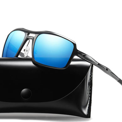 COOLSIR Men's Aluminum Polarized Mens Sunglasses Mirror Sun Glasses Square Goggle Eyewear Accessories For Men Female Gafas Shade