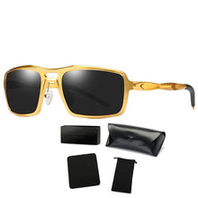 Load image into Gallery viewer, COOLSIR Men&#39;s Aluminum Polarized Mens Sunglasses Mirror Sun Glasses Square Goggle Eyewear Accessories For Men Female Gafas Shade