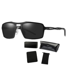 Load image into Gallery viewer, COOLSIR Men&#39;s Aluminum Polarized Mens Sunglasses Mirror Sun Glasses Square Goggle Eyewear Accessories For Men Female Gafas Shade
