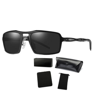 COOLSIR Men's Aluminum Polarized Mens Sunglasses Mirror Sun Glasses Square Goggle Eyewear Accessories For Men Female Gafas Shade