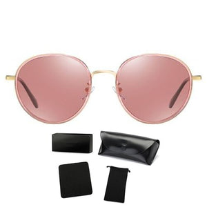 COOLSIR Round Sunglasses Women Polarized Retro Ladies Sun Glasses Black UV400 Driving Glasses 2023 lentes de sol Mujer
