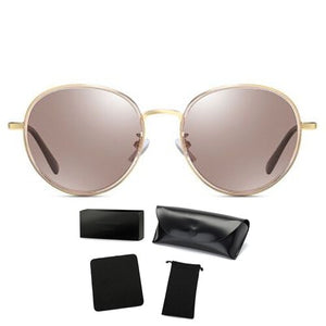 COOLSIR Round Sunglasses Women Polarized Retro Ladies Sun Glasses Black UV400 Driving Glasses 2023 lentes de sol Mujer