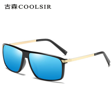 COOLSIR occhiali da sole polarizzati da uomo classici occhiali polarizzati retrò antiriflesso piedini in metallo occhiali da sole da guida UV 6104 