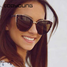 Load image into Gallery viewer, COOYOUNG Cateye Sunglasses Women  Brand Designer Vintage Gradient Glasses Retro Cat eye Sun glasses Female Eyewear UV400