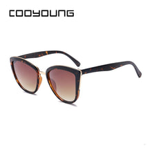 Load image into Gallery viewer, COOYOUNG Cateye Sunglasses Women  Brand Designer Vintage Gradient Glasses Retro Cat eye Sun glasses Female Eyewear UV400