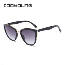 Load image into Gallery viewer, COOYOUNG Cateye Sunglasses Women  Brand Designer Vintage Gradient Glasses Retro Cat eye Sun glasses Female Eyewear UV400