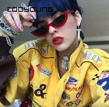 Load image into Gallery viewer, Fashion Cat Eye Style Half Rimless Frame Sunglasses Women Brand Design Gradient Sun Glasses Oculos De Sol