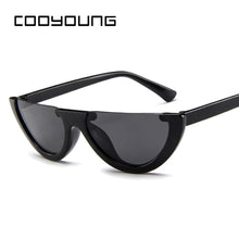 Load image into Gallery viewer, Fashion Cat Eye Style Half Rimless Frame Sunglasses Women Brand Design Gradient Sun Glasses Oculos De Sol