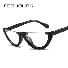 Load image into Gallery viewer, Fashion Cat Eye Style Half Rimless Frame Sunglasses Women Brand Design Gradient Sun Glasses Oculos De Sol