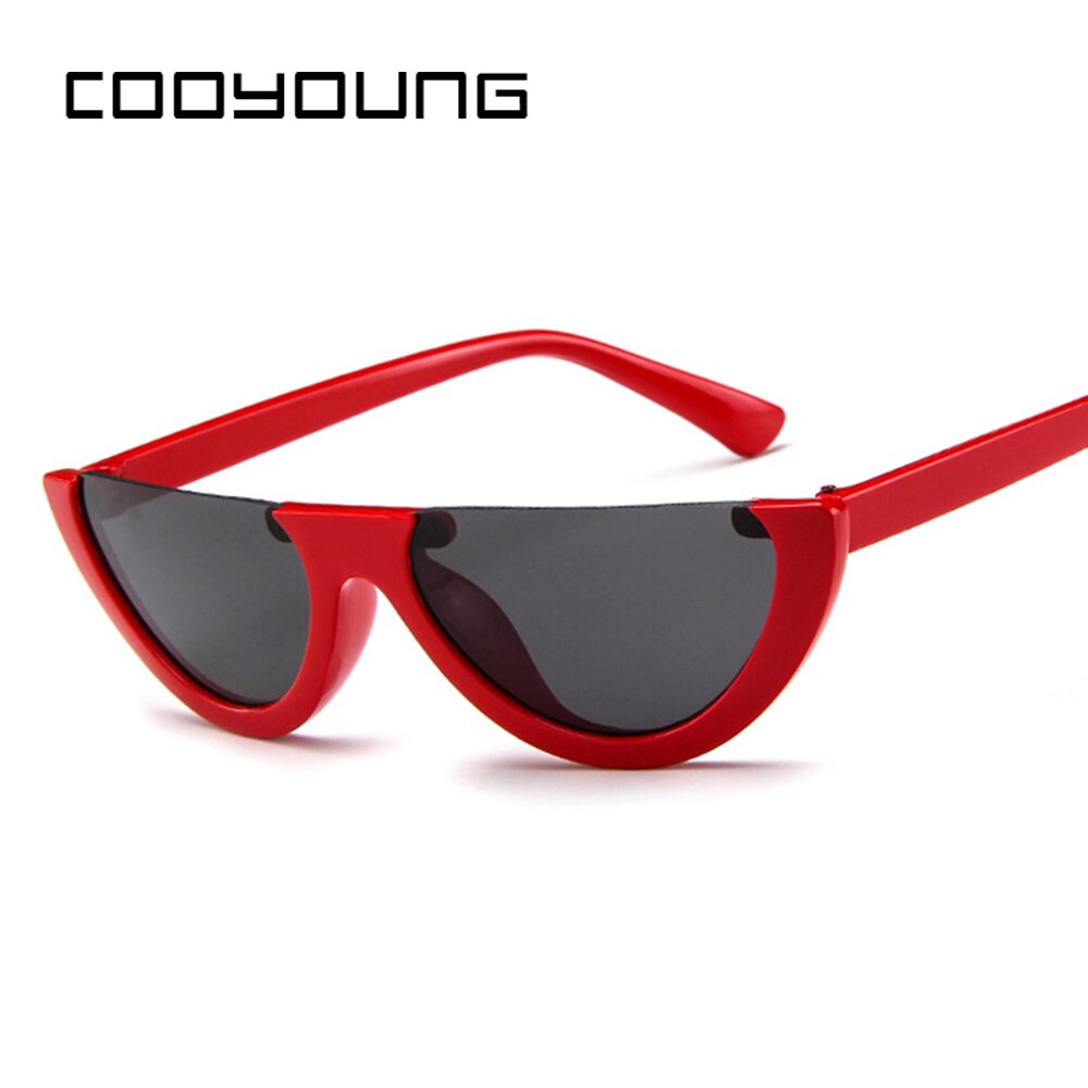 Fashion Cat Eye Style Half Rimless Frame Sunglasses Women Brand Design Gradient Sun Glasses Oculos De Sol