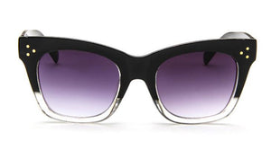 COOYOUNG  Rectangle Sunglasses Women Brand Designer PC Frame Gradient Lens Classic Sun Glasses