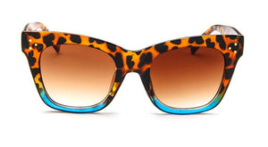 COOYOUNG  Rectangle Sunglasses Women Brand Designer PC Frame Gradient Lens Classic Sun Glasses