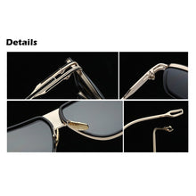 Load image into Gallery viewer, COOYOUNG Men Classic Oversized Sunglasses Men Square Glasses  Retro Sun Glasses Vintage Gafas Oculo