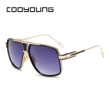 Load image into Gallery viewer, COOYOUNG Men Classic Oversized Sunglasses Men Square Glasses  Retro Sun Glasses Vintage Gafas Oculo