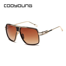 Load image into Gallery viewer, COOYOUNG Men Classic Oversized Sunglasses Men Square Glasses  Retro Sun Glasses Vintage Gafas Oculo