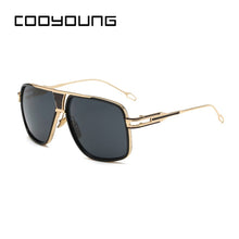 Load image into Gallery viewer, COOYOUNG Men Classic Oversized Sunglasses Men Square Glasses  Retro Sun Glasses Vintage Gafas Oculo