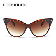 Load image into Gallery viewer, COOYOUNG Women Cat Eye Sunglasses Sexy UV400 Sun Glasses Gradient Lens Plastic Female Eyewear  Sunglasses