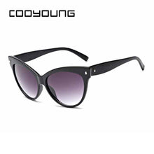 Load image into Gallery viewer, COOYOUNG Women Cat Eye Sunglasses Sexy UV400 Sun Glasses Gradient Lens Plastic Female Eyewear  Sunglasses