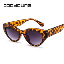 Load image into Gallery viewer, COOYOUNG Cute Sexy Ladies Cat Eye Sunglasses Women female Triangle Vintage Sun Glasses Female UV400