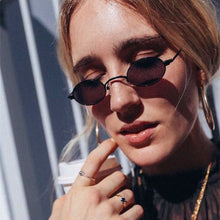 Load image into Gallery viewer, COOYOUNG Oval Retro Style Sunglasses Women Vintage Round Clear Frame White Pink Red Female Sun Glasses